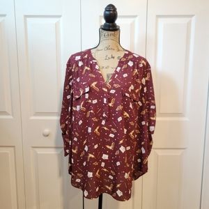 Harry Potter Georgette Pullover Blouse torrid 2